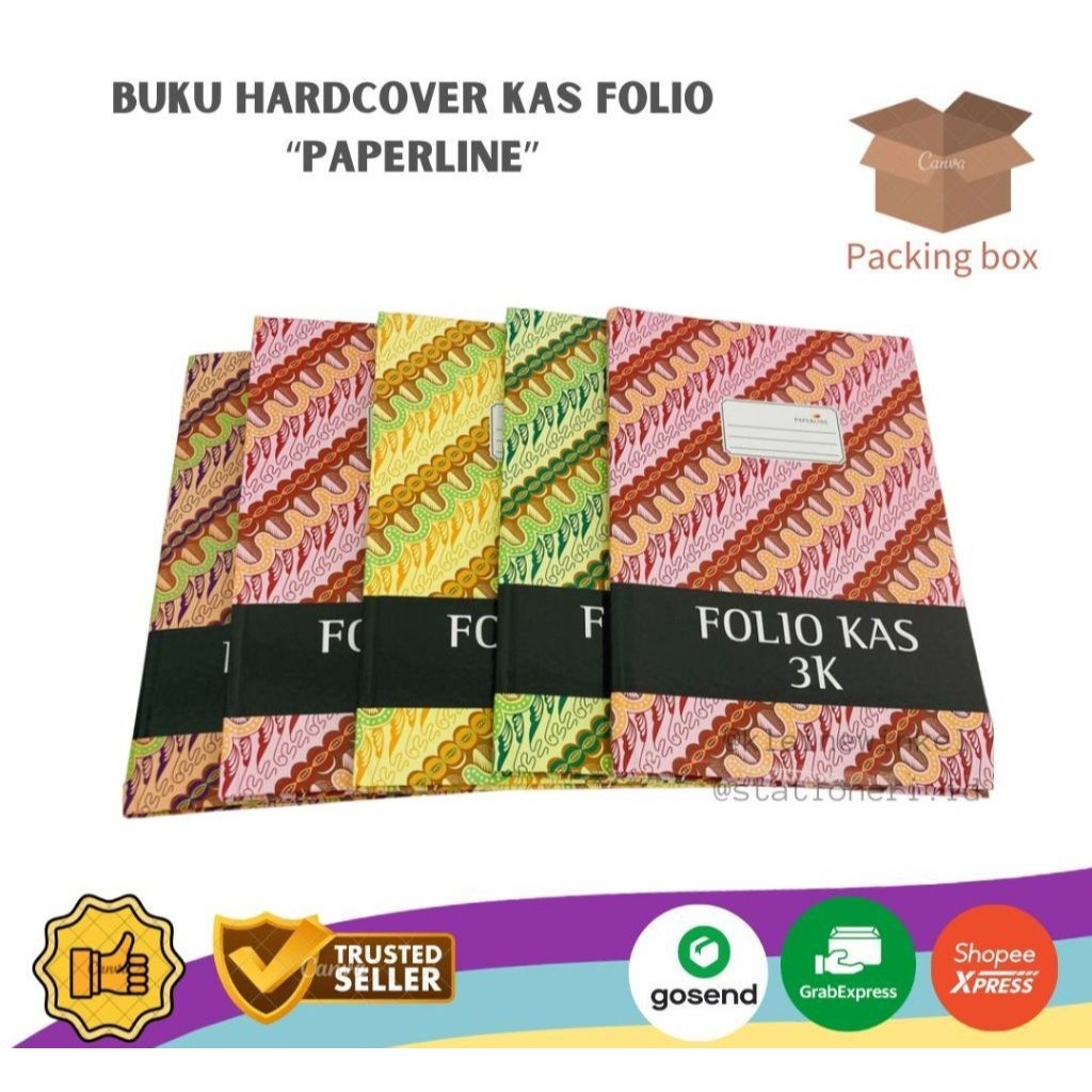 

(FOLIO KAS) Buku Hard Cover KAS Folio PAPERLINE isi 100 lembar [ 1 PCS ]