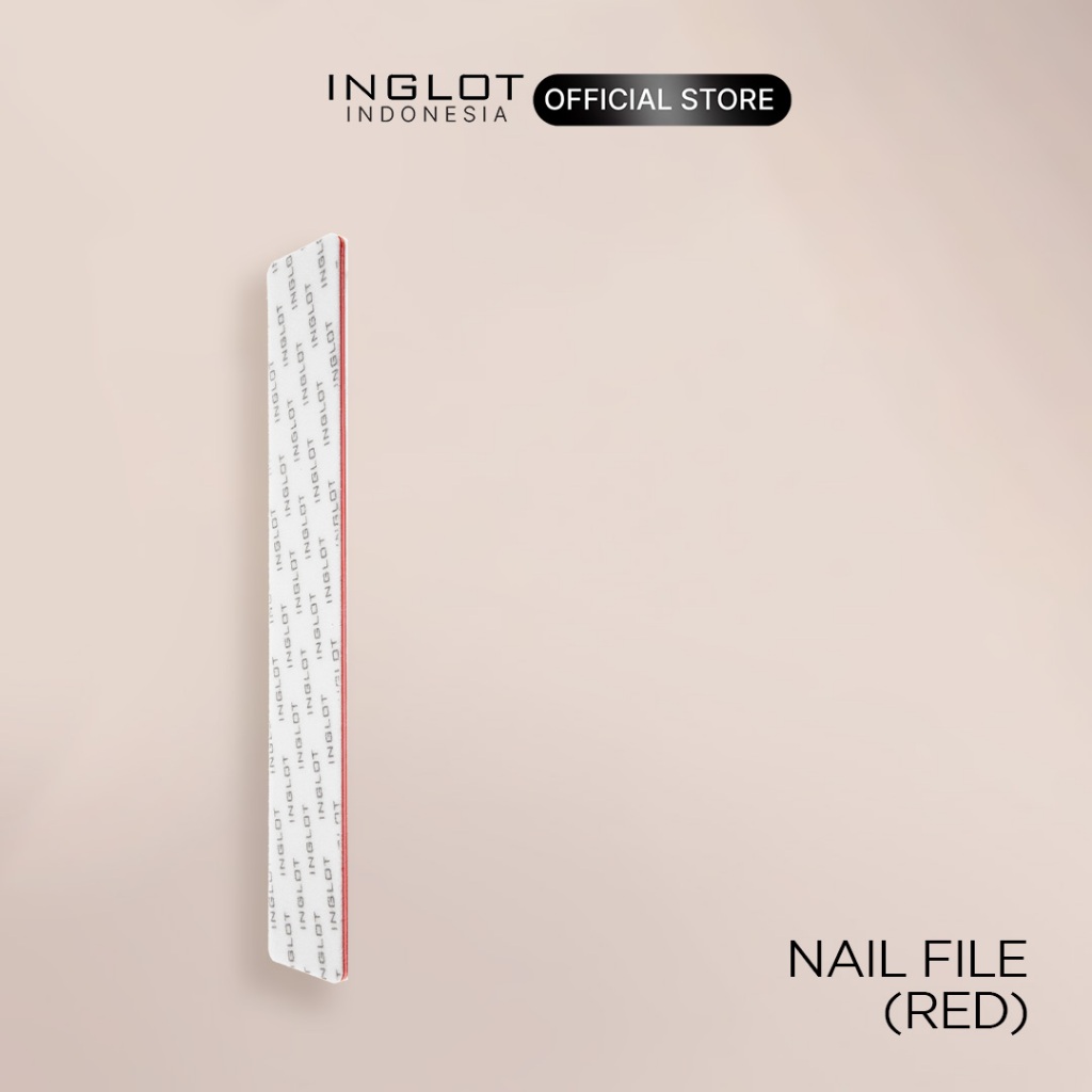 [FREE GIFT - NOT FOR SALE] INGLOT Nail File Red - Alat Kikir Kuku Professional