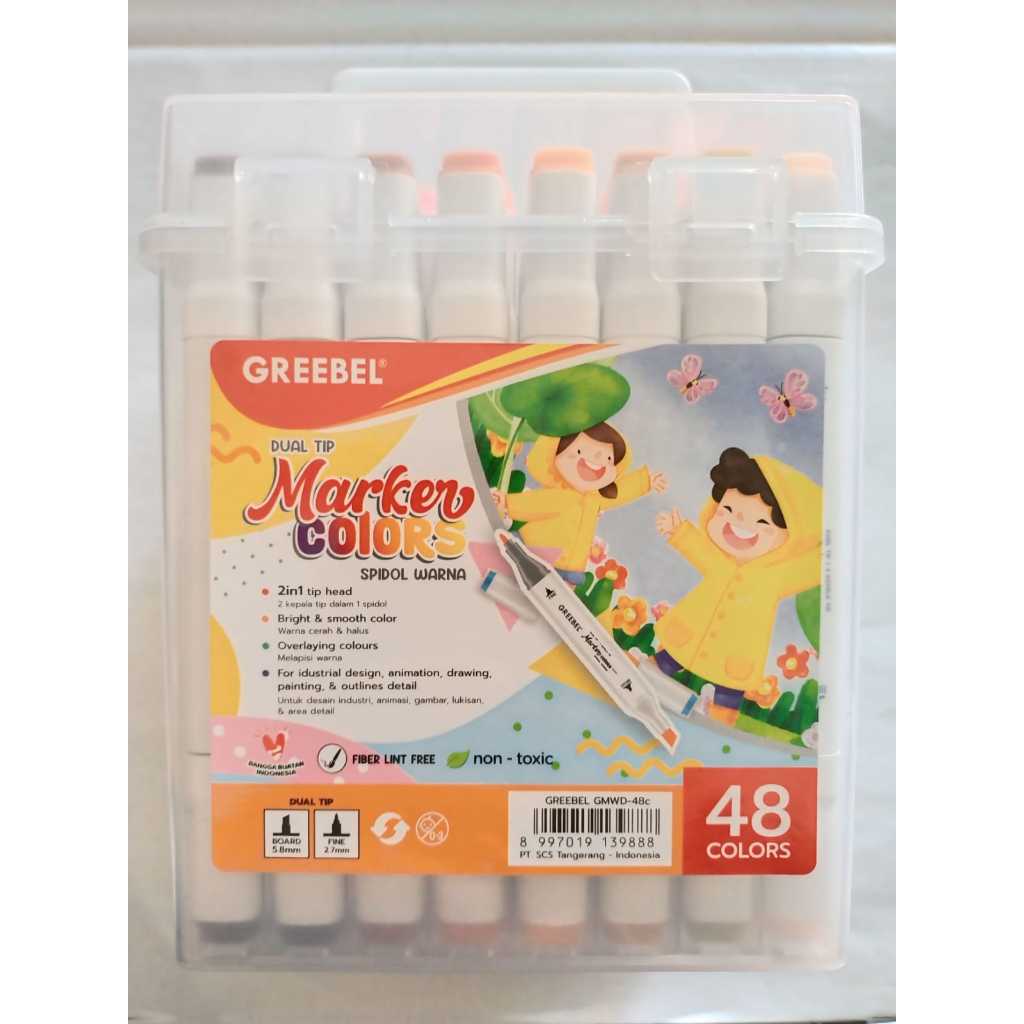 

Spidol Warna Greebel / Marker Dual Head Double Tip