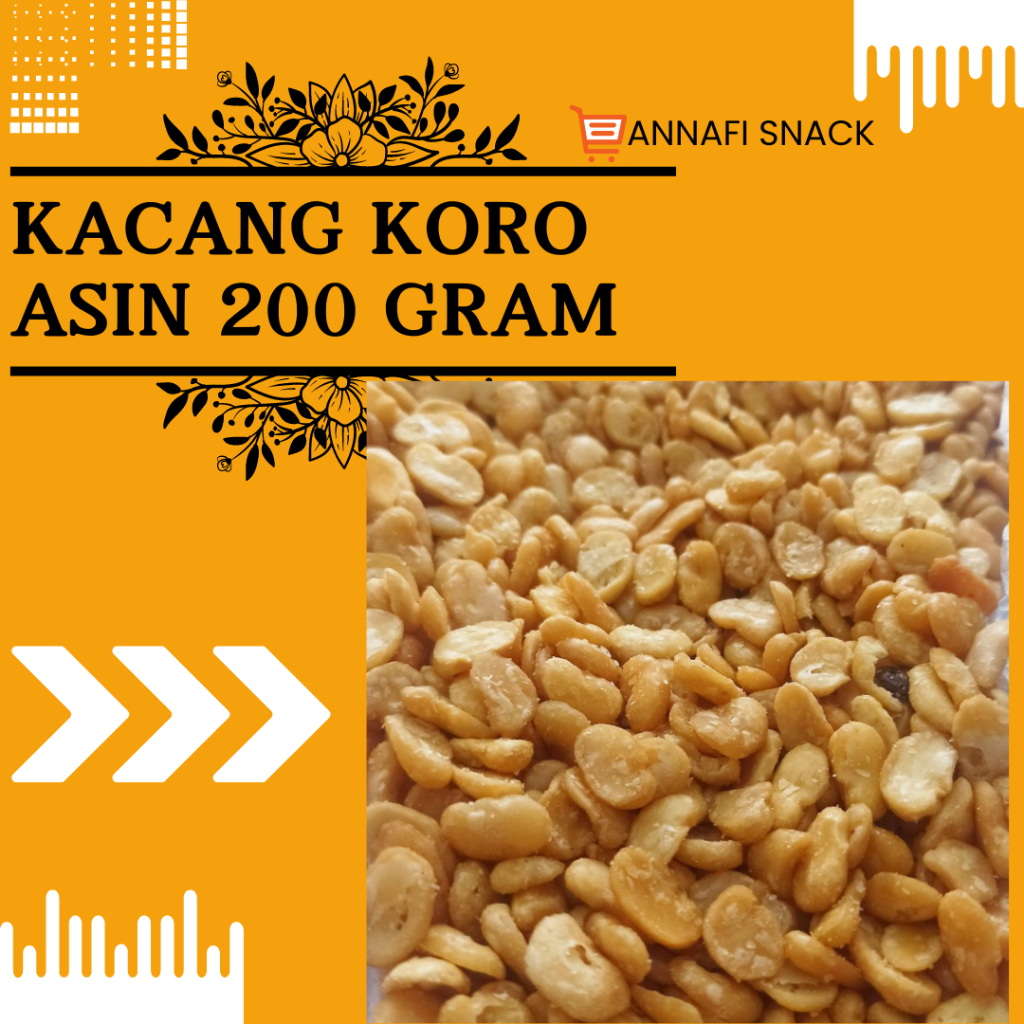 

KACANG KORO ASIN 200 GRAM