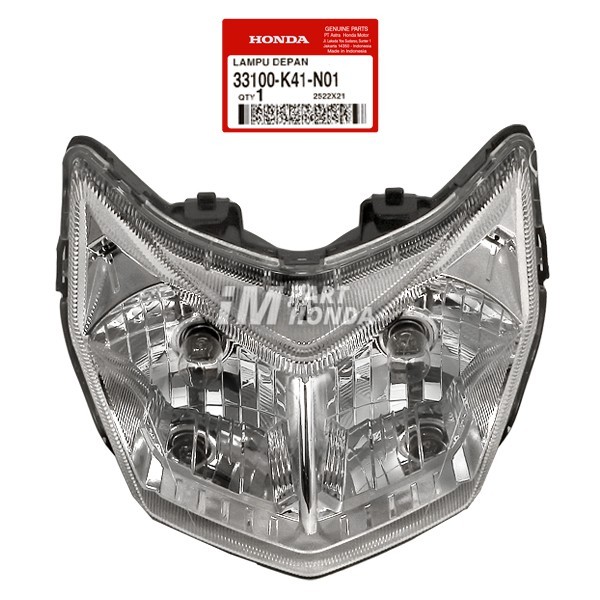 LAMPU DEPAN KOMPLIT / REFLEKTOR + SOKET + BOHLAM SUPRA X 125 FI NEW 2014 2015 2016 2017 2018 2019 20