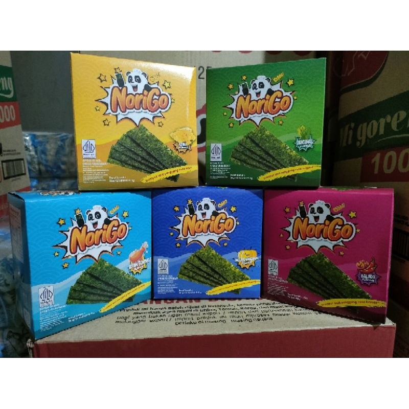 

NORIGO Snack Rumput laut 1 box isi 12pcs