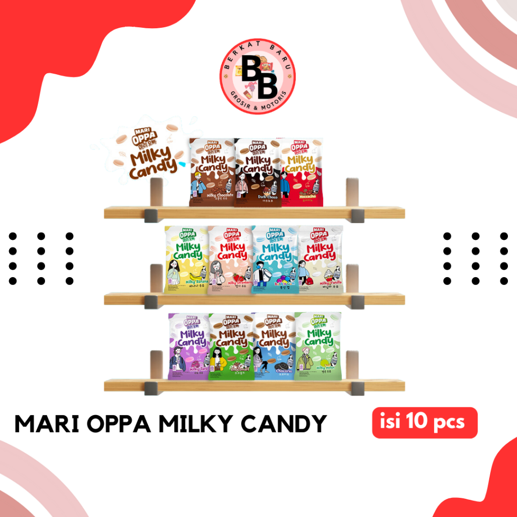 

[BB SNACK] MARI OPPA MILK CANDY ISI 10 PCS