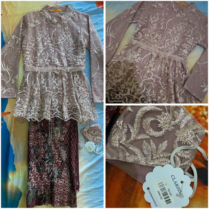 Kebaya dusty purple