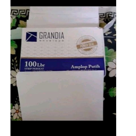 

amplop putih grandia isi 100