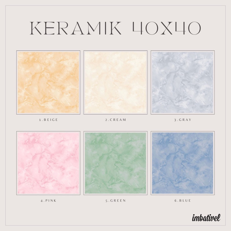 Keramik Lantai 40x40 Arwana 7711 │ Keramik Lantai Kamar Tidur / Ruang Keluarga / Dapur