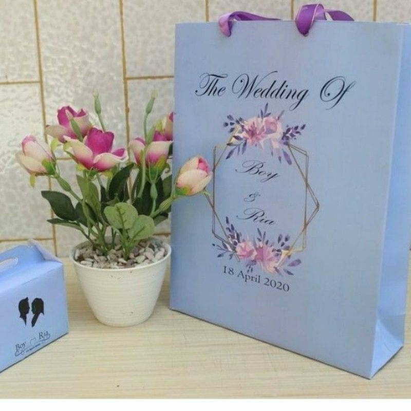 

paperbag paper bag pernikahan custom brismade hajatan termurah