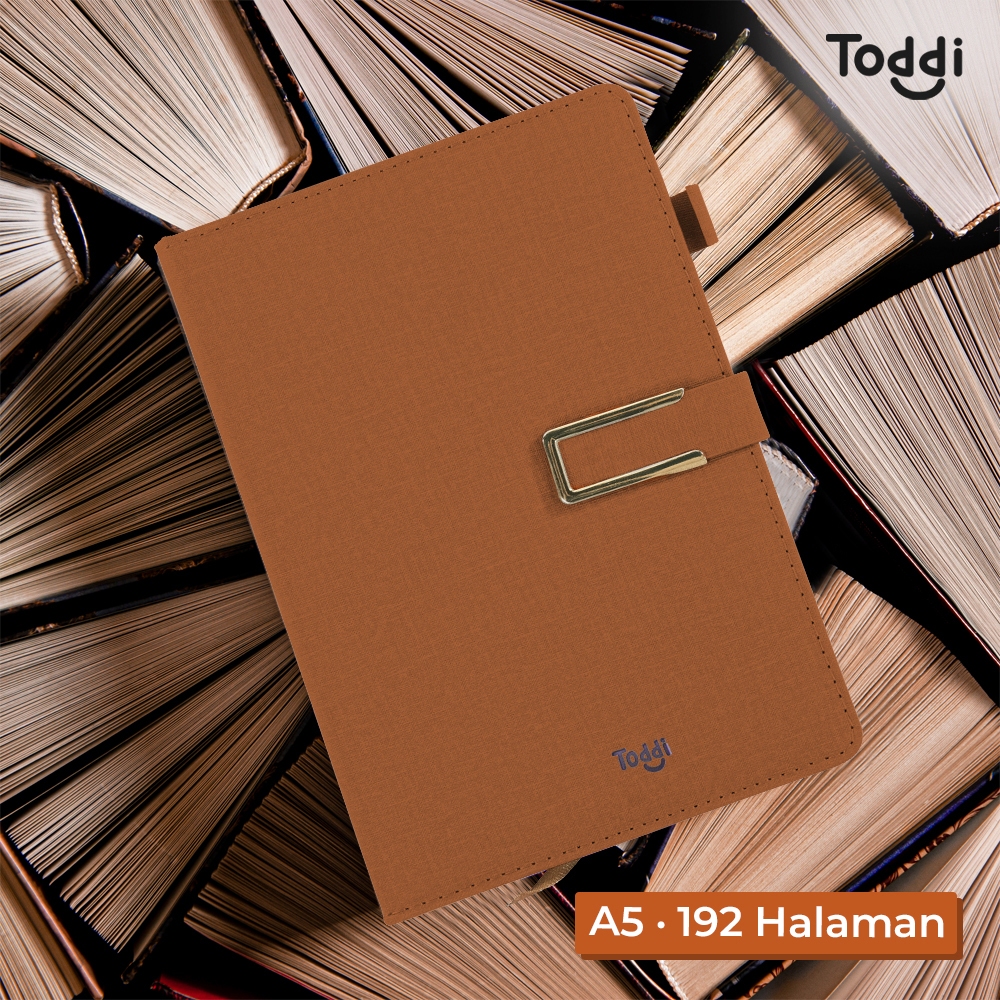 

Toddi Buku Jurnal Hardcover Notebook Diary A5 192 Halaman Grid