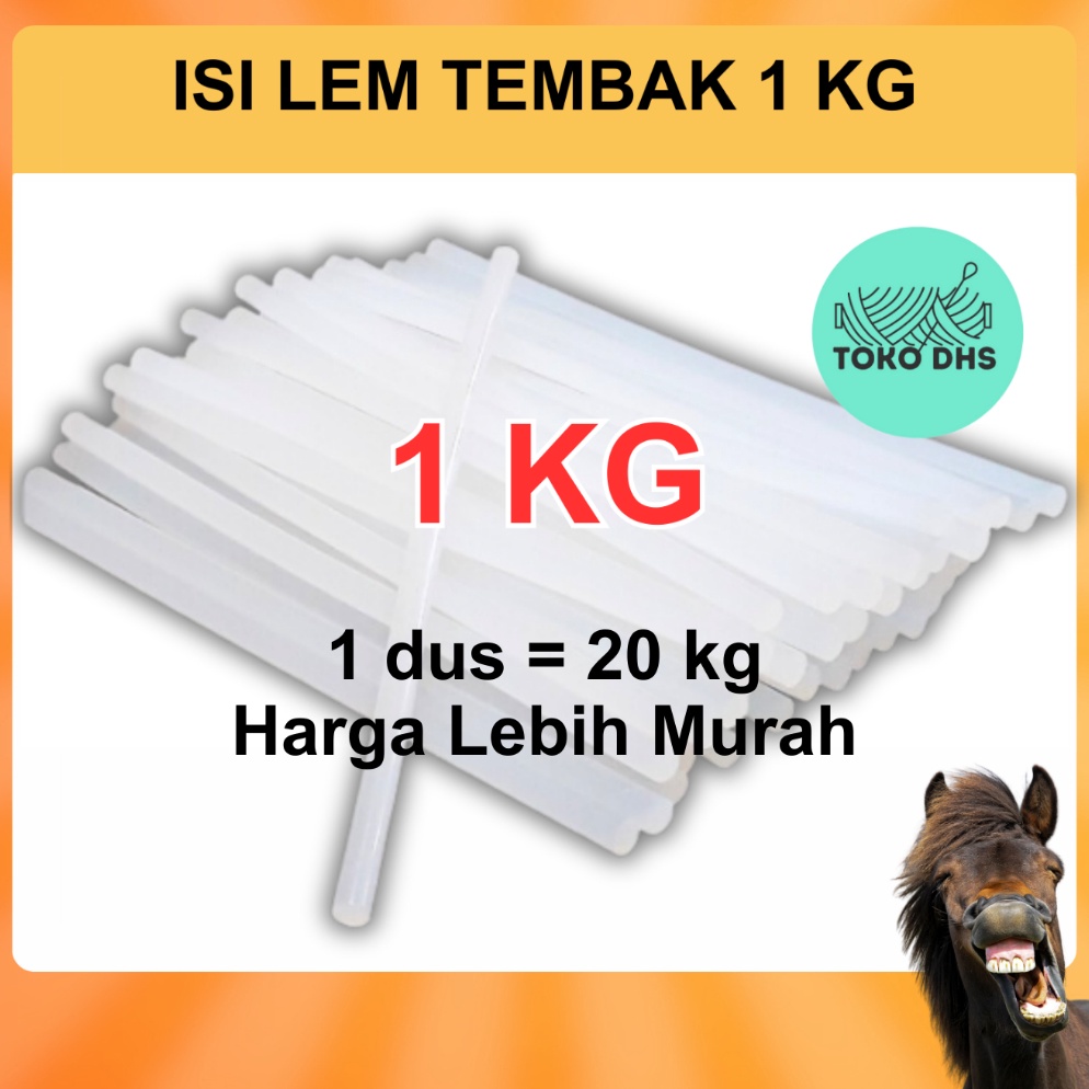 

Promotion 1 KG Isi Lem Tembak Kiloan Lem Bakar Kiloan Glue Gun Refill Lem Lilin Tembak Kecil Besar 1 KG