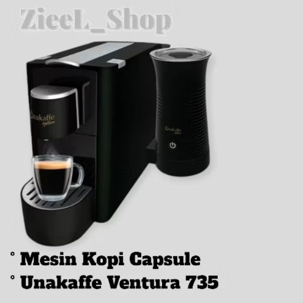 Mesin Kopi Capsule Unakaffe Ventura 735-Hitam