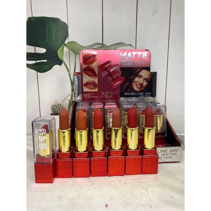GROSIR LUSINAN LIPSTIK MATTE PADAT IMAN KOKO/ MAYBELLINE/ REVLON NEW CoLLECTION
