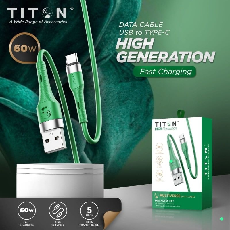 kabel titon 60w type c ORIGINAL kabel charger type c kabel cas kabel casan type c