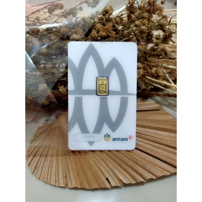 Emas Antam 0.5 gram/ Logam Mulia Antam/ Emas 24 Karat