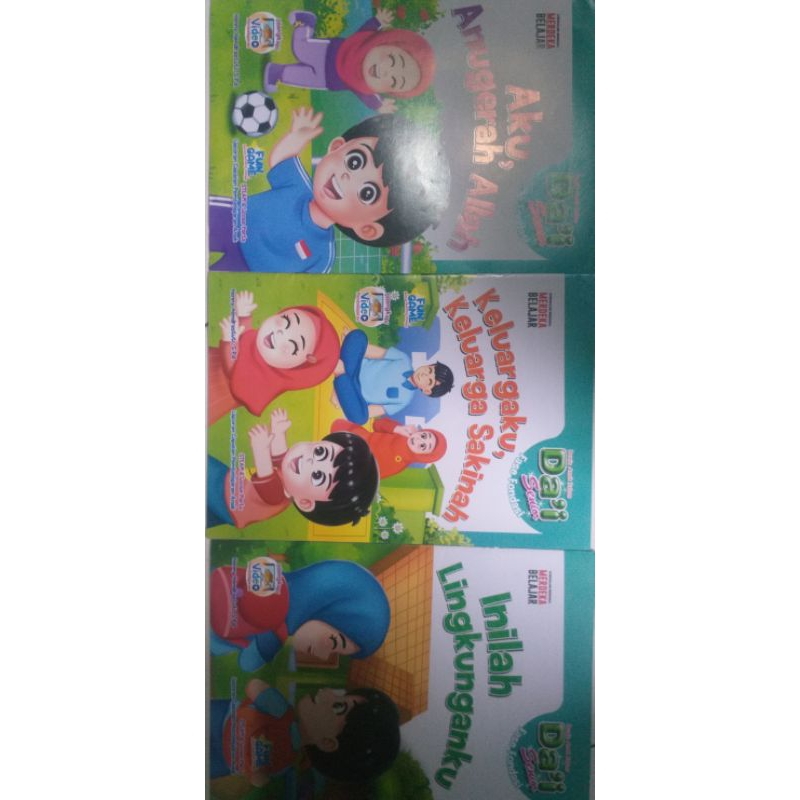 majalah anak tema 1 - 5  klas B  ( 5 buku) paud tk ra ( kurikulum merdeka)