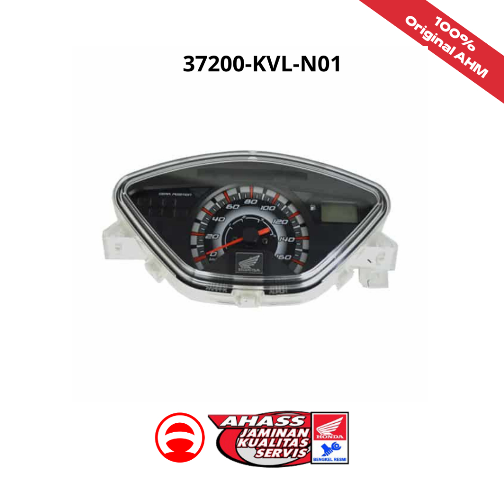 Speedometer (Meter Assy) Honda Supra X 125, kode part 37200-KVL-N01