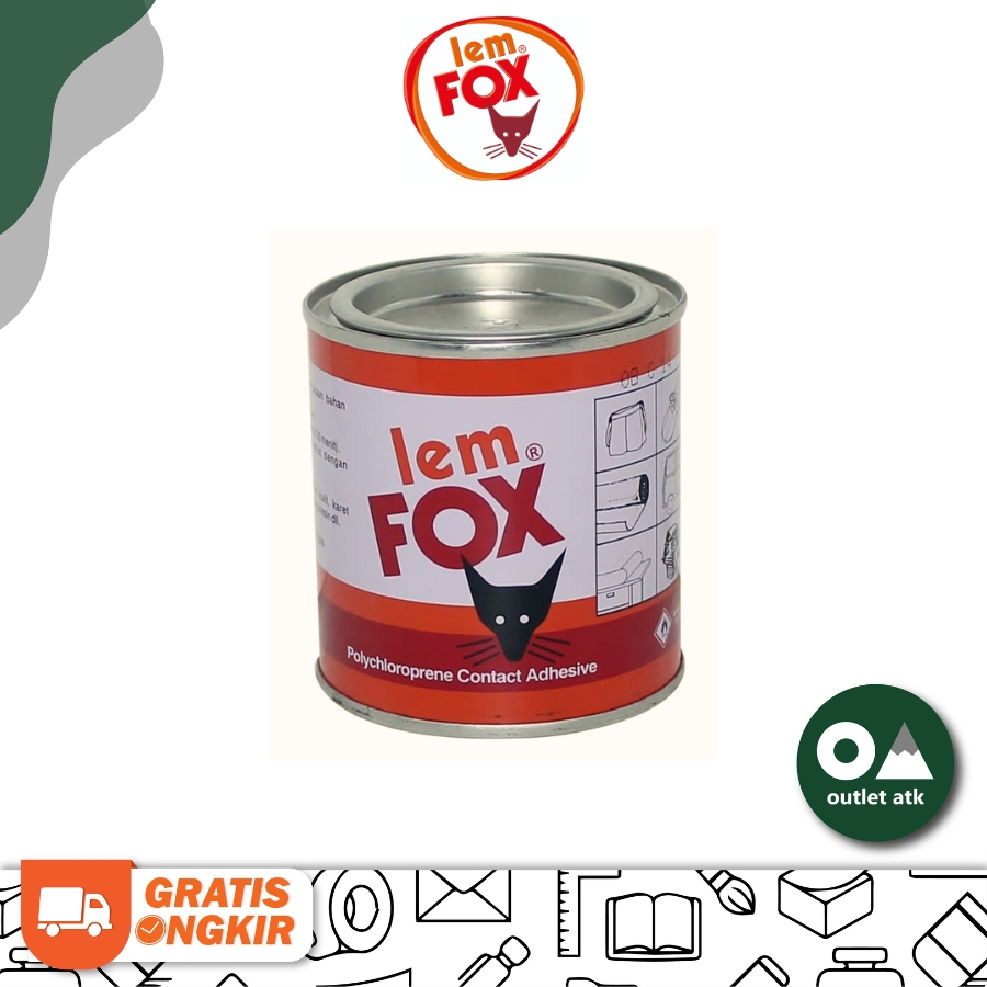 

Lem Fox Kuning Kaleng 70 Gr - Lem Serbaguna