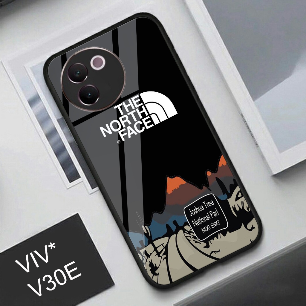 (Q82) Softcase Glass Kaca Vivo V30E - Case Hp Terbaru Anti Air TPU VIVO V30E