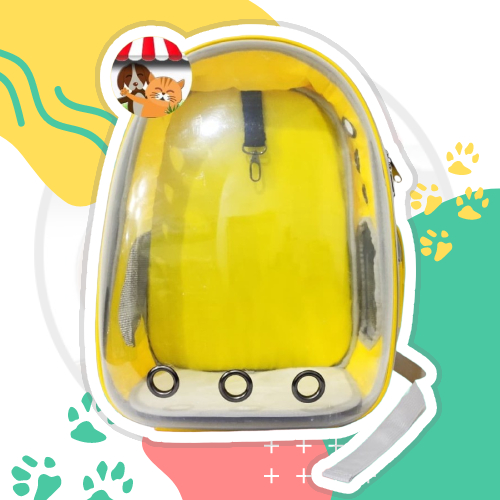 Tas Ransel Kucing Anjing Transparan Astronot Peliharaan Capsul Pet