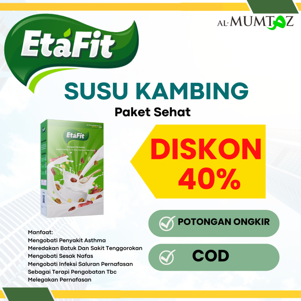 

COD PROMO PAKET SUSU untuk pernapasan SUSU KAMBING ETAFIT etawa bubuk Murni premium Original mengobati asma dan sesak nafas