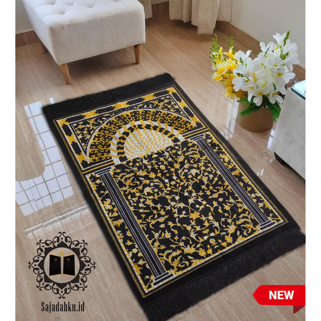 Sajadah Tebal Motif Unisex Sholat Lebaran Viral Terlaris Elegan Mozaik Muslim Best Seller Multifungs