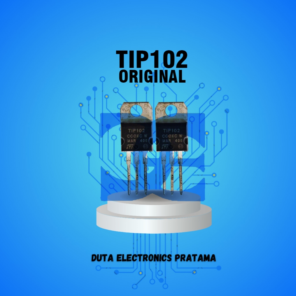TRANSISTOR TIP102 NPN Darlington Transistor, 8 A 100 V HFE:200, 3-Pin TO-220