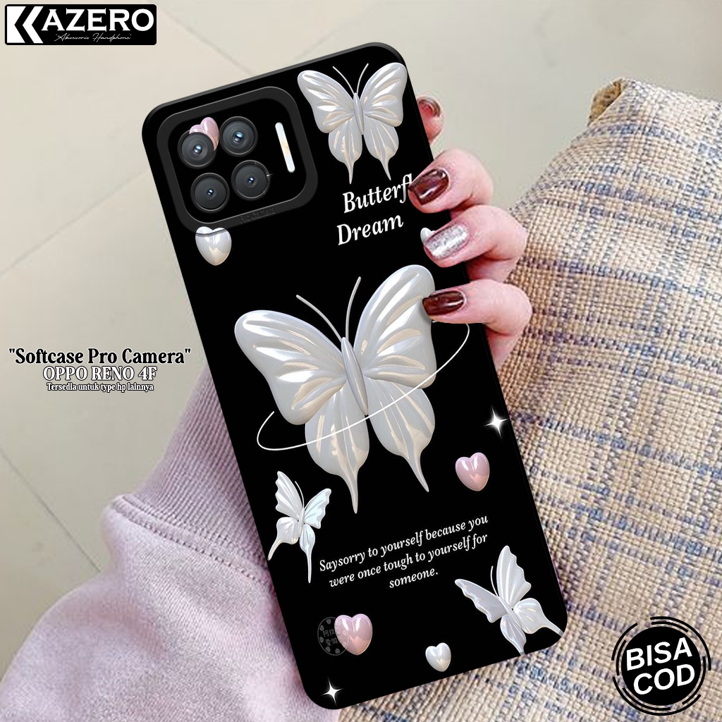 Softcase Pro Camera OPPO RENO 4F - Fashion Case Aesthetic - Case OPPO RENO 4F Terbaru - Casing OPPO 