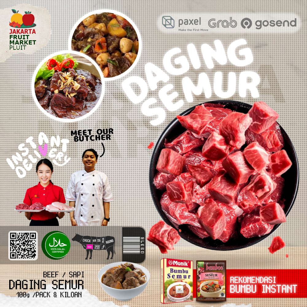 

DAGING SEMUR SAPI PREMIUM HALAL Import & lokal