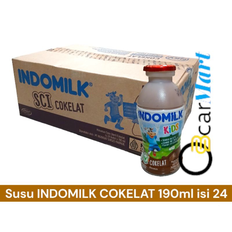

RB Susu Indomilk Botol 1 Dus 190ml Isi 24 Susu Steril