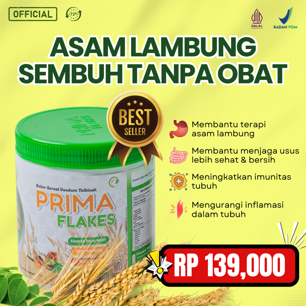 

Primaflakes Superfood Nutrisi Lengkap untuk Kesehatan Lambung Original Asli Halal Bpom