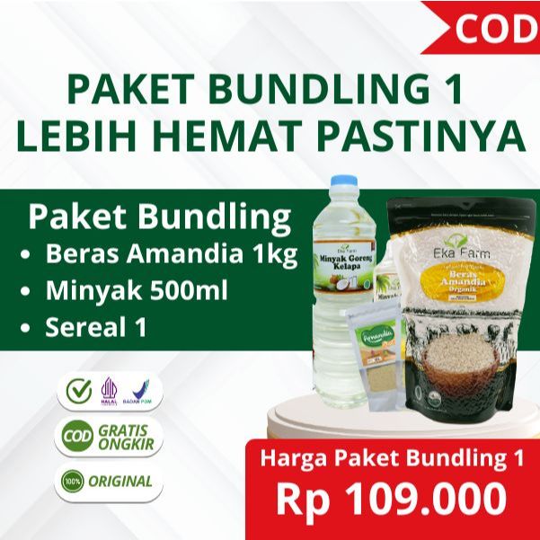 

Paket Bundling 1 Beras Amandia Minyak Goreng Sereal Amandia Sehat Dan Aman Untuk Diabetesi