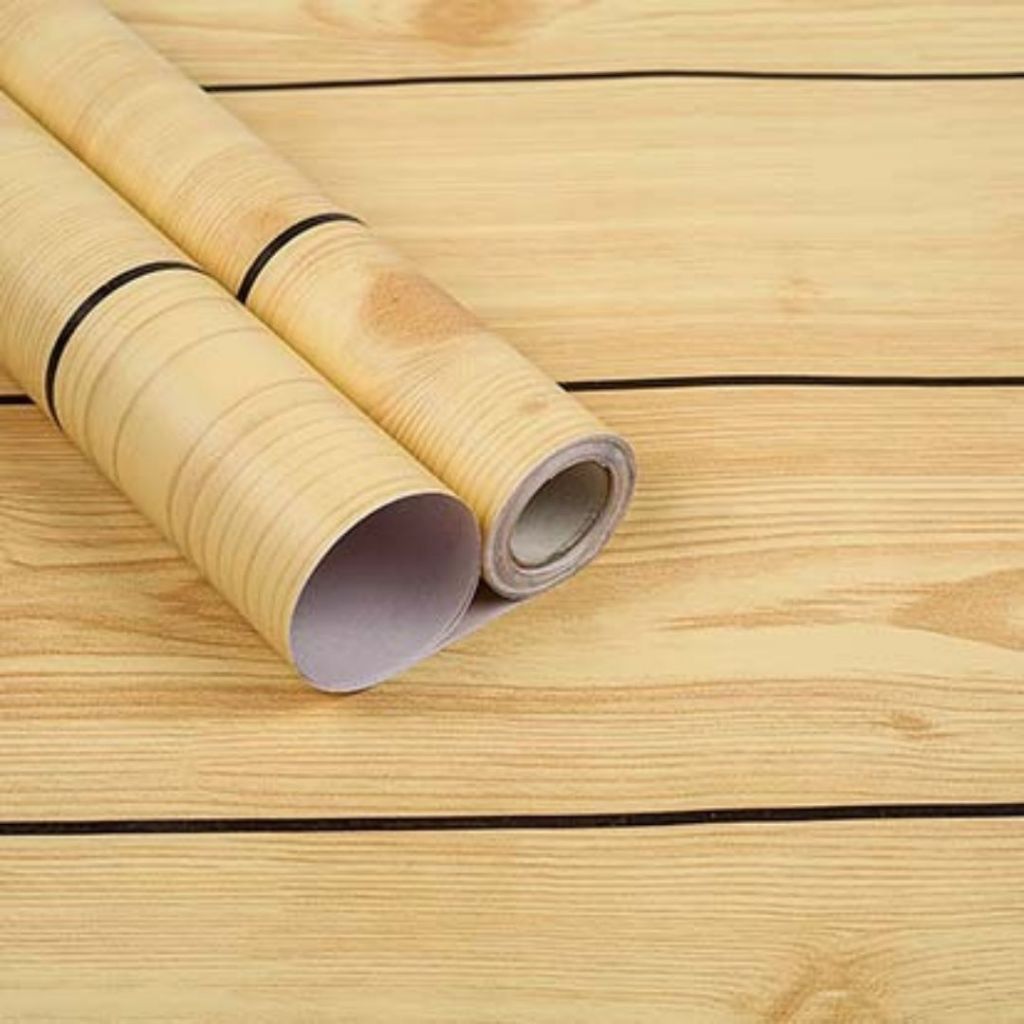 Wallpaper Stiker Wallsticker Dinding Motif Serat Kayu Natural GH 052 Original High Quality - 45 cm x