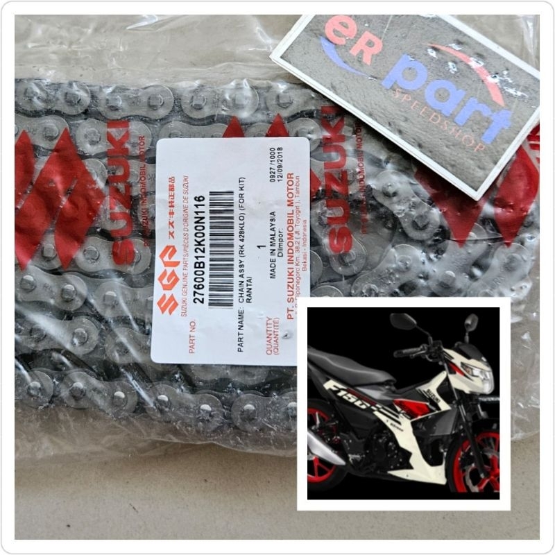 Rantai RK Satria fu fi raider fi 428 116 O ring