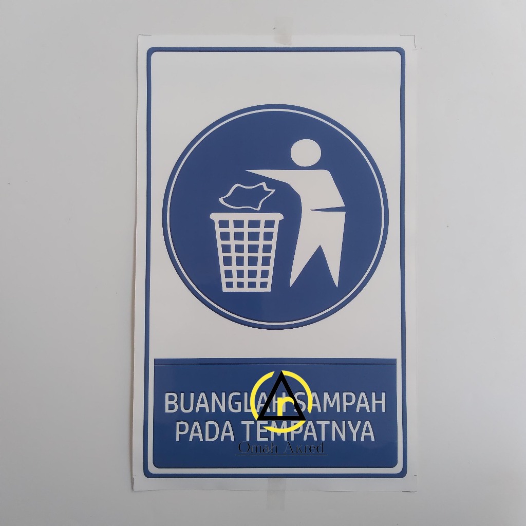 

Stiker Buanglah Sampah Pada Tempatnya - Stiker Sampah