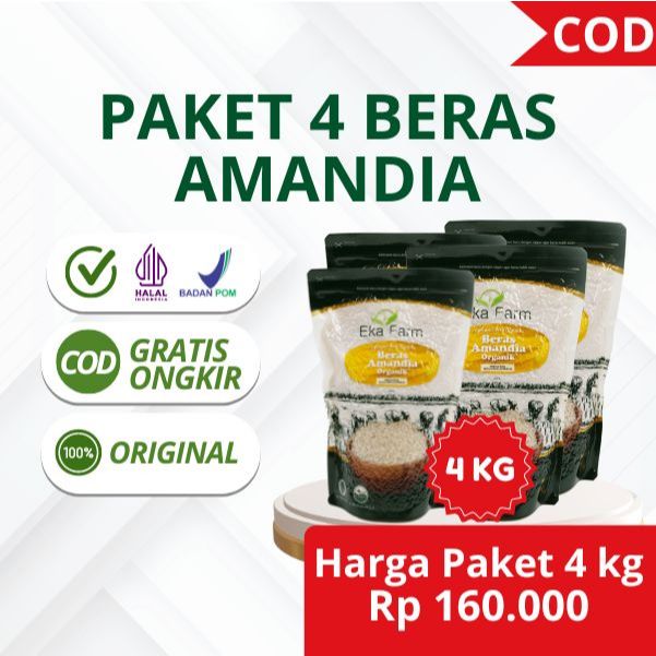 

Beras Amandia Paket 4 kg Solusi Atasi Lonjakan Gula Darah Setelah Makan Nasi Putih