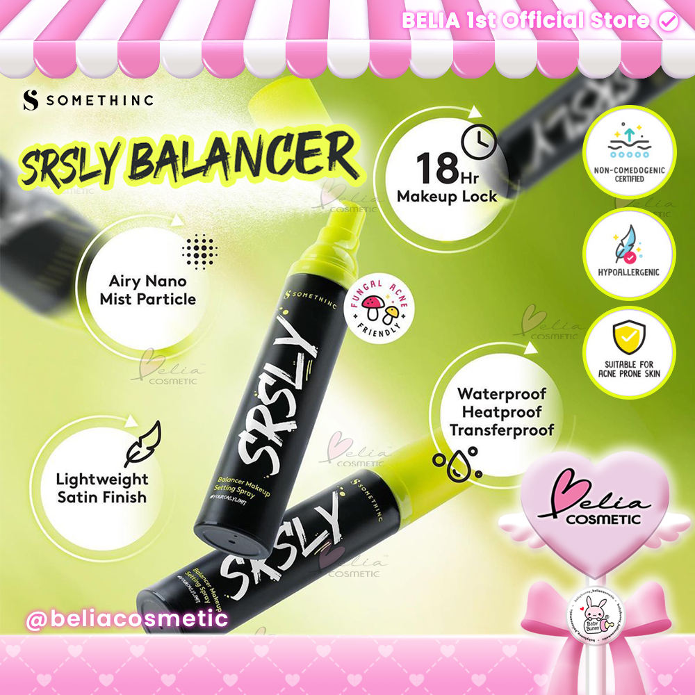 ❤ BELIA ❤ SOMETHINC SRSLY Balancer Make Up Setting Spray | Face Mist | Make Up Lock | BPOM