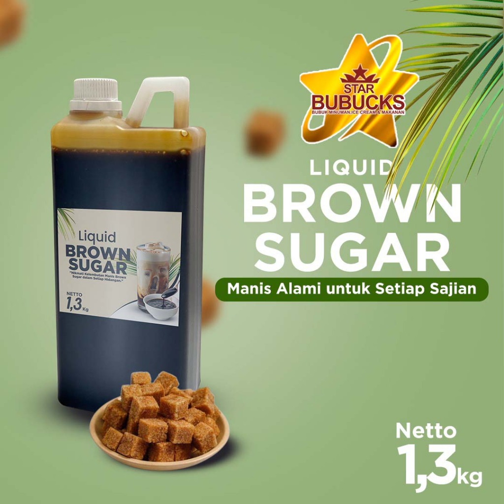

Star Bubucks Liquid Brown Sugar atau Gula Aren cair 1300gr ( 1.3kg )