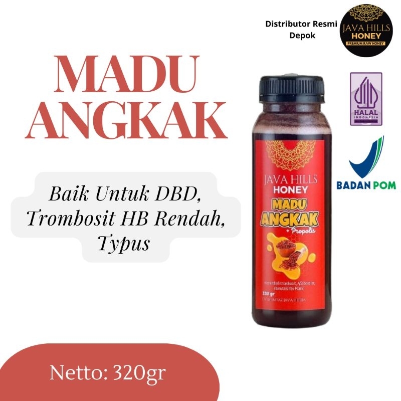 

Madu Angkak Java Hills Honey Dbd, Typus, Kolestrol, Trombosit HB Rendah