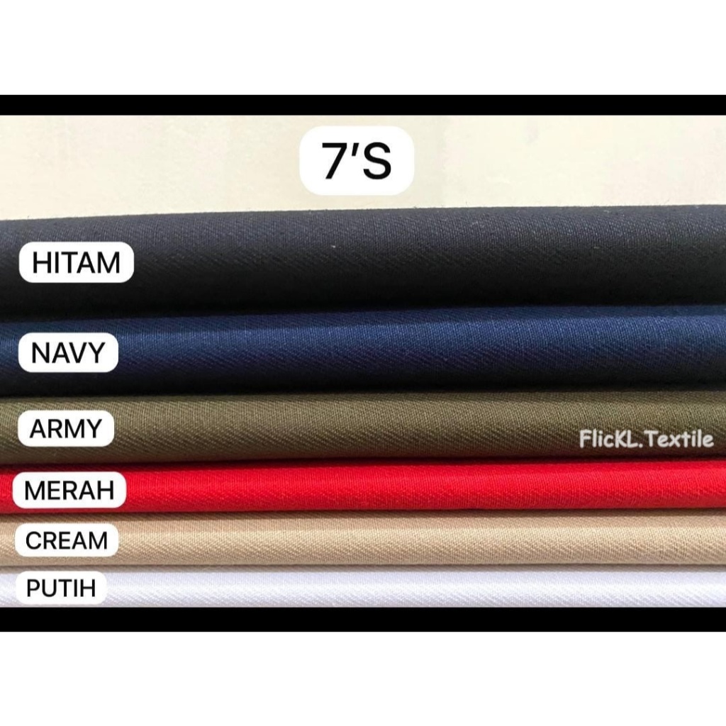 Kain Twill 7s Bahan Rapel Rafel Kain Raffel Katun