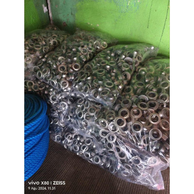 Ring terpal kancing terpal/mata ayam/mata kucing/lobang terpal