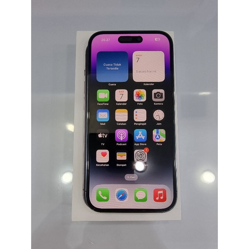 Apple Iphone 14 Pro 128Gb Deep Purple Ex Garansi resmi Ibox