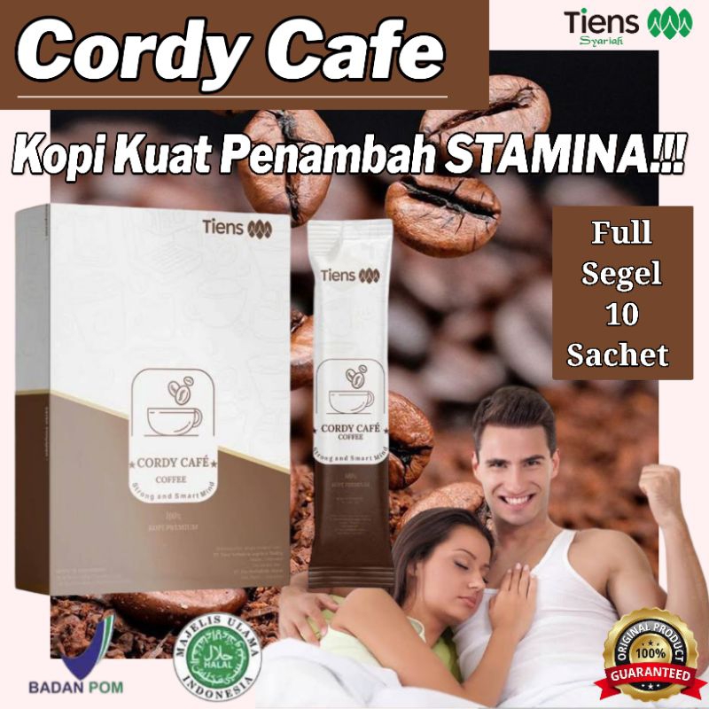 

Kopi Cordy Cafe Aroma Kuat Instan Berdiri Otot Tahan Lama Bubuk Kopi Rasa Manis 1 Box 10 Sachet