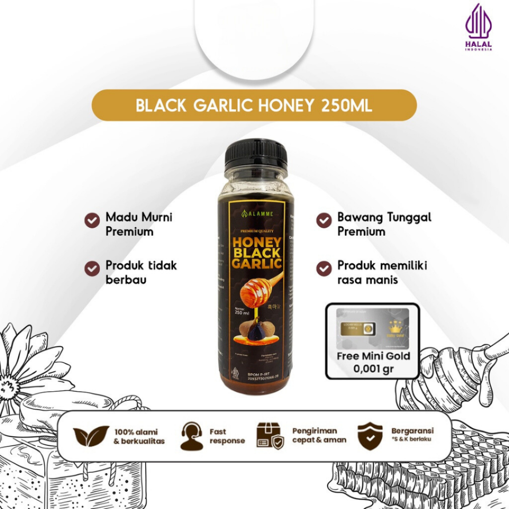 

Black Garlic Honey Premium Madu Bawang Hitam