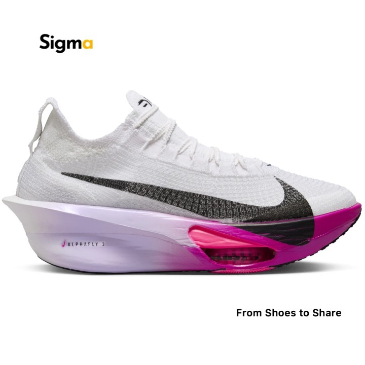 Sepatu Lari Nike Air Zoom Alphafly NEXT% 3 White Purple Agate