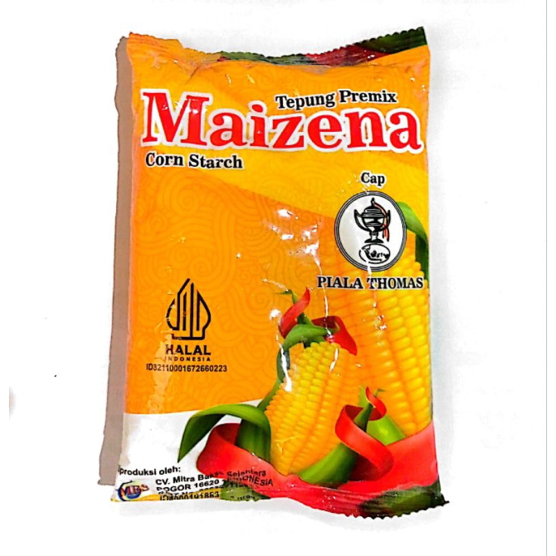 

CAP PIALA THOMAS, TEPUNG PREMIX MAIZENA CORN STARCH . JUAL 2 X 200 GR /BUNGKUS (2 BUNGKUS @ 200 GR/BUNGKUS)