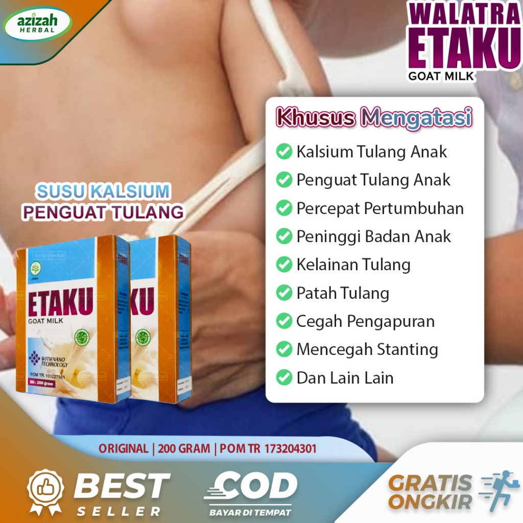 

Susu Kalsium Penguat Tulang Anak Mempercepat Pertumbuhan Tinggi Badan Anak Secara Alami Etaku Asli