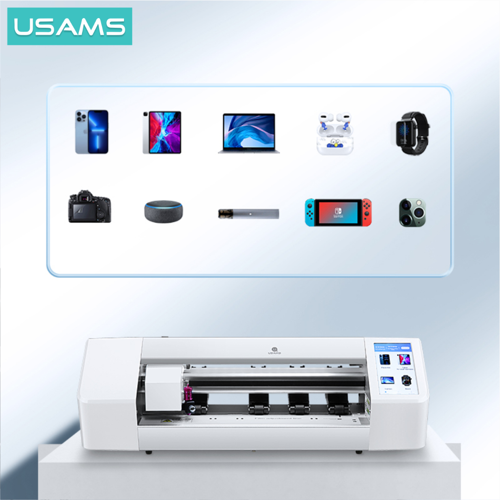 USAMS Mesin Cutting Pemotong Anti Gores Hydrogel FREE 100pcs Hydrogel
