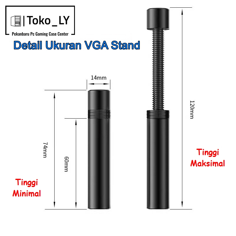 Magnetik Stand Holder VGA Adjustable Graphics Card VGA Holder Stand