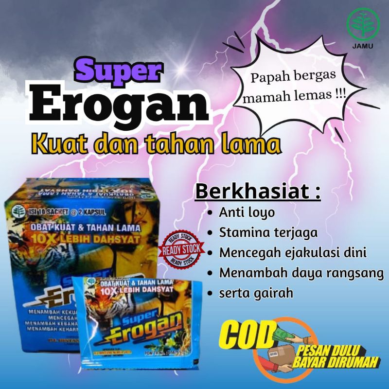stamina kuat dan tahan lama SUPER EROGAN 100% ori