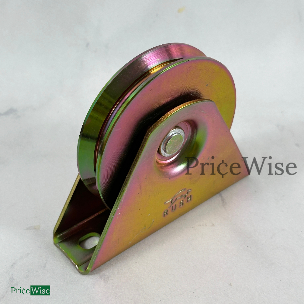 Roda Bubut U V 4 inch 10 cm Lengkung Siku / Roda Rel Pagar Besi Bulat