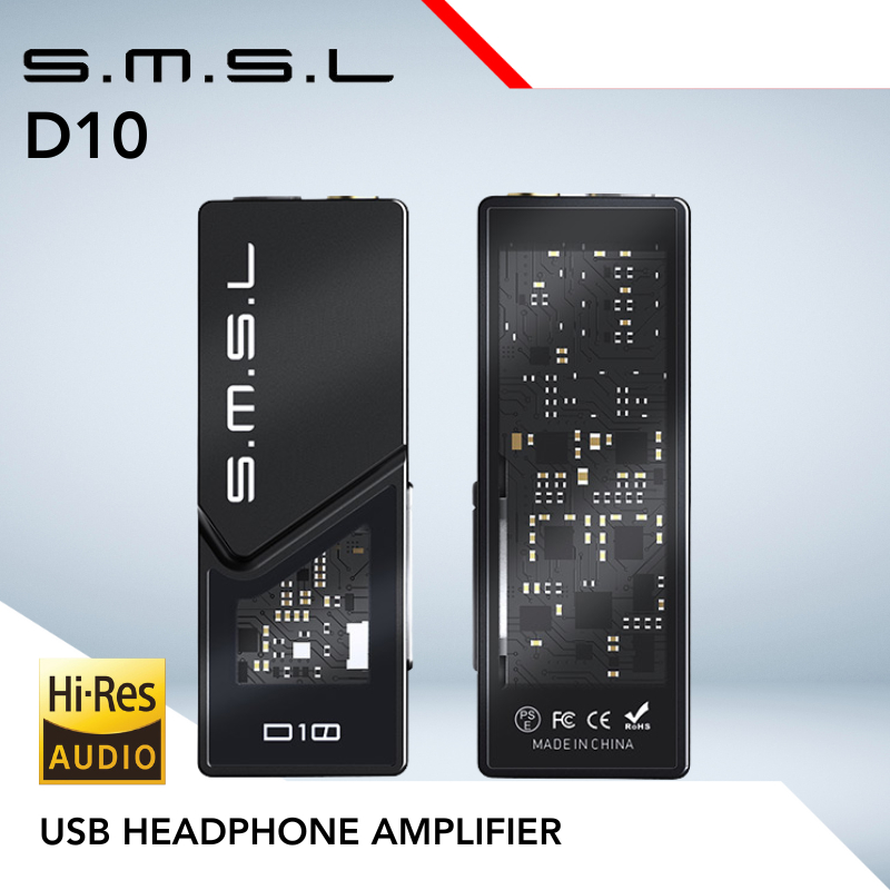 SMSL D10 / D-10 / D 10 Portable USB Headphone Amplifier DAC Chip 2*CS43131 3.5mm 4.4mm Balanced Dual